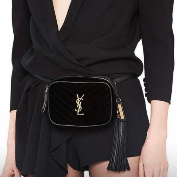 Yves Saint Laurent Handbags - NWT YSL Saint Laurent Lou Quilted Velvet Belt Bag
